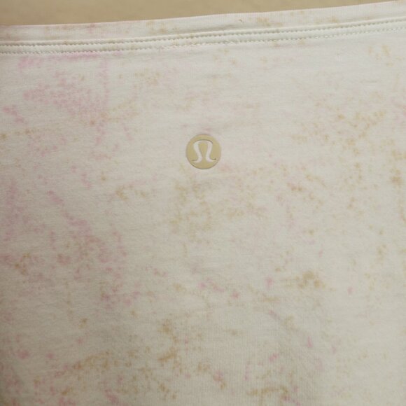 Lululemon Shirt Top Off-White w/ Splatter Print Long Sleeve Loose Oversized XL - Picture 5 of 5